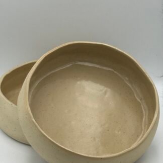 Κεραμικό Βαθύ Πιάτο Μπεζ 22εκ